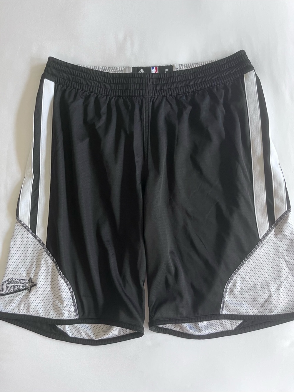 Rare Adidas San Antonio Silver Stars NBA Series Vintage Basketball Shorts Men L